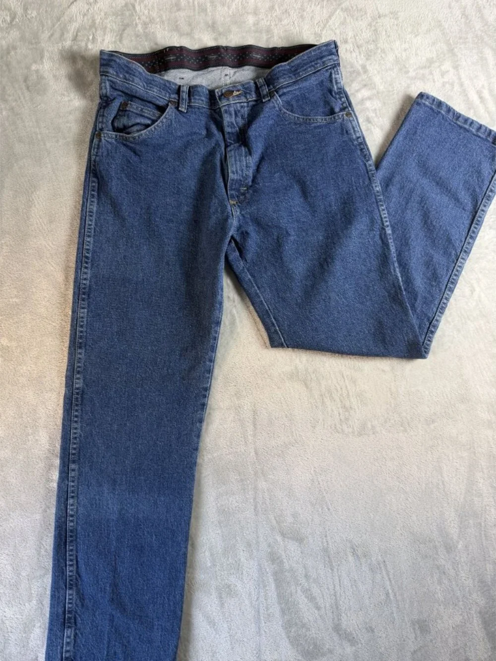 WRANGLER Jeans Mens 34x30 Blue Denim Straight Leg Classic Fit 2 Pair Lot - Picture 7 of 9